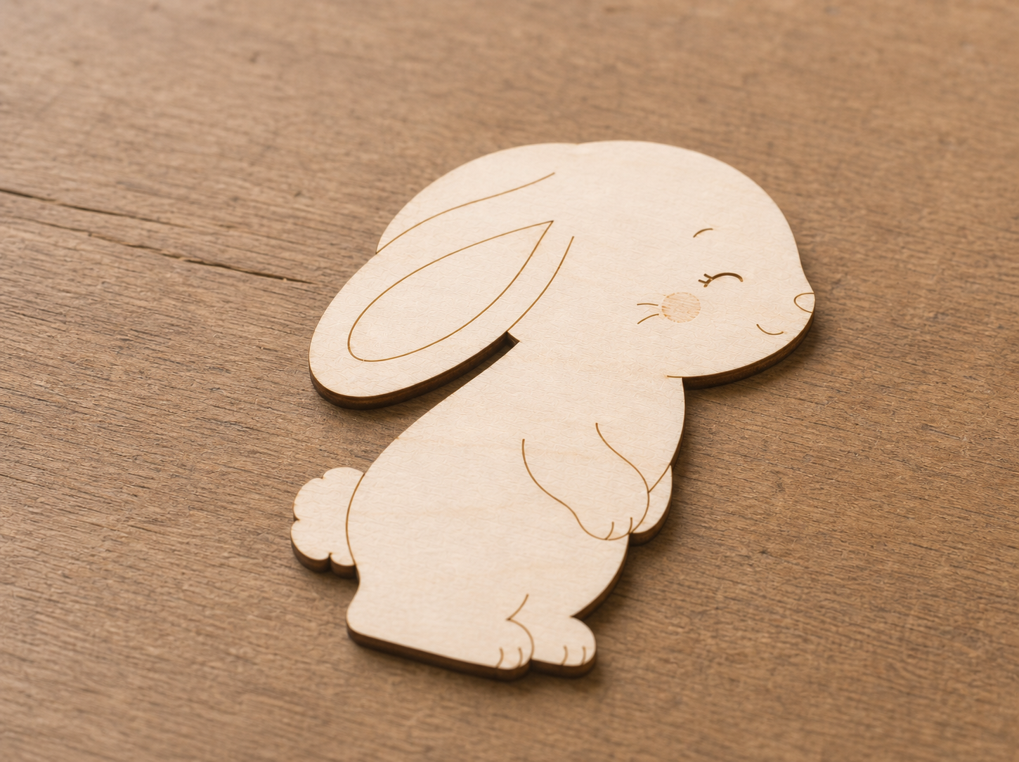 Wooden Rabbit Cutout - Image 5