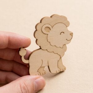 Wooden Lion Cutout