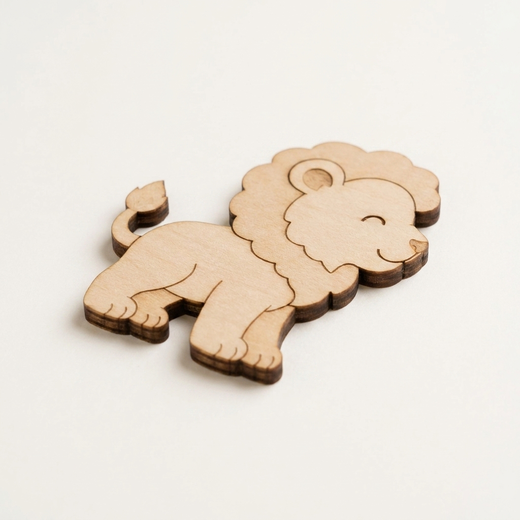 Wooden Lion Cutout - Image 3