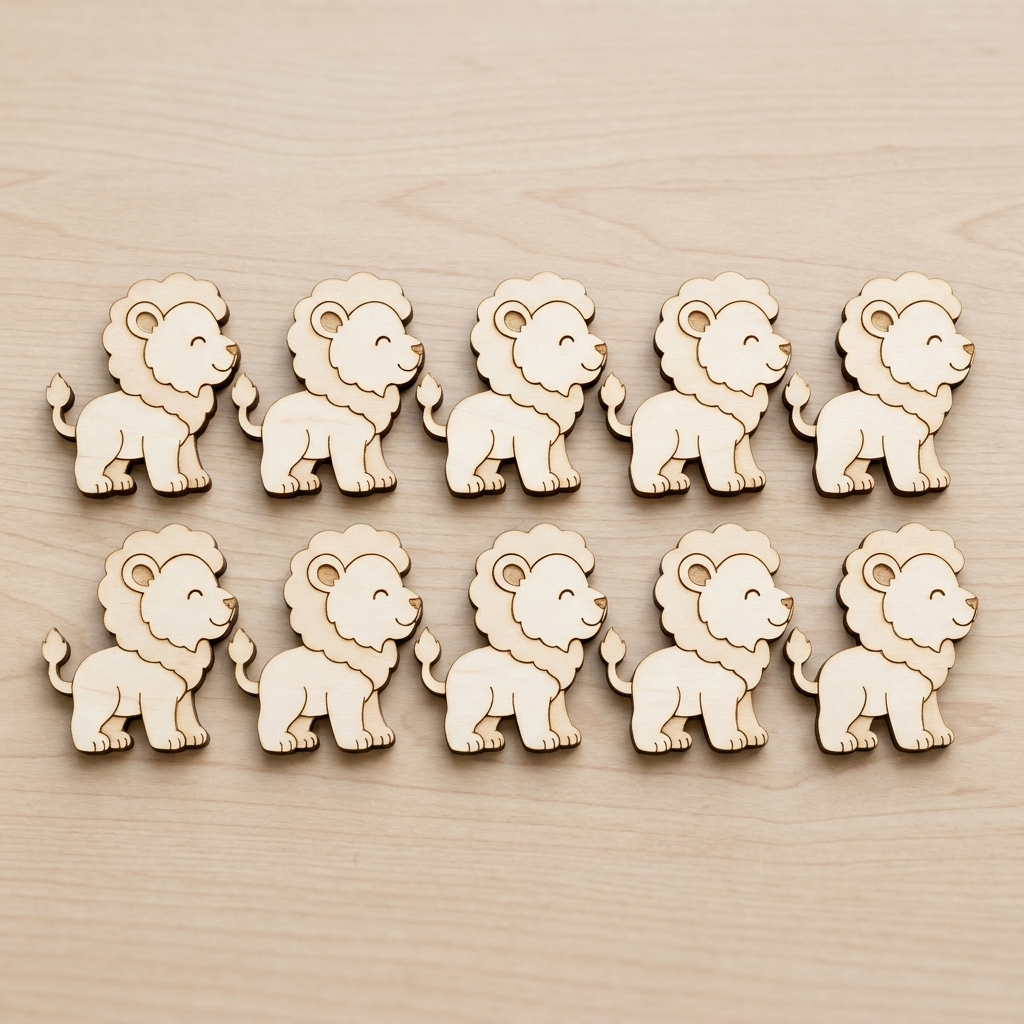 Wooden Lion Cutout - Image 4