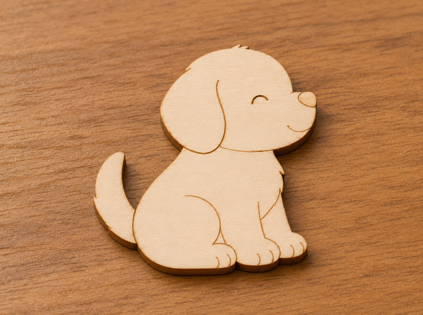 Cute Wooden Puppy Cutout - Image 4
