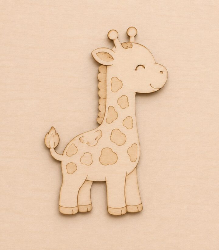 Wooden Giraffe Cutout