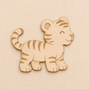 Wooden Tiger Cutout