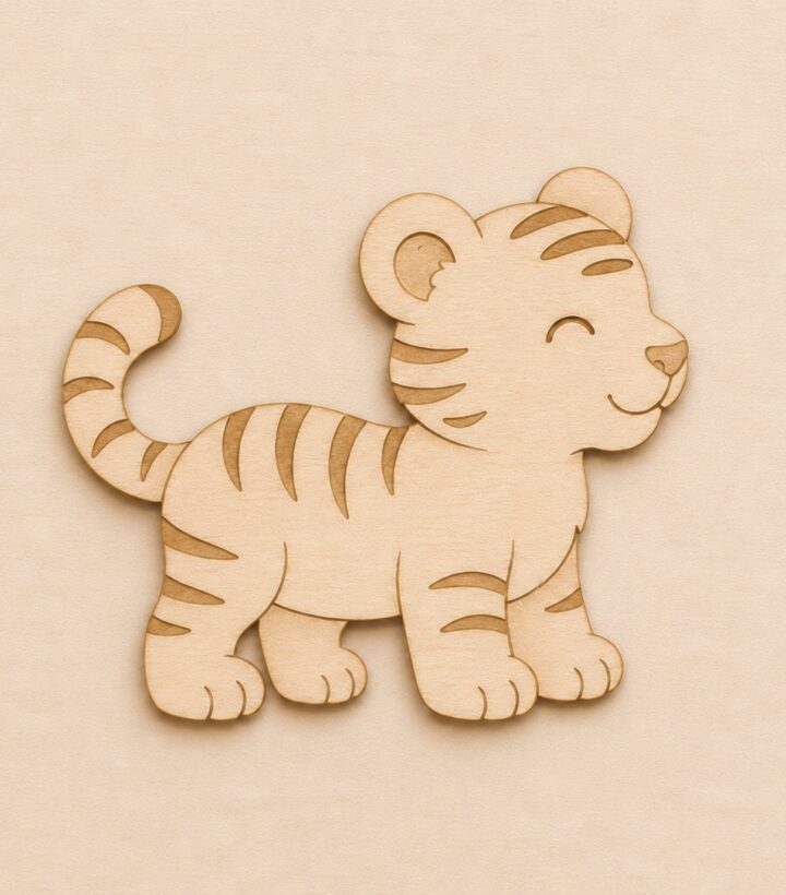 Wooden Tiger Cutout