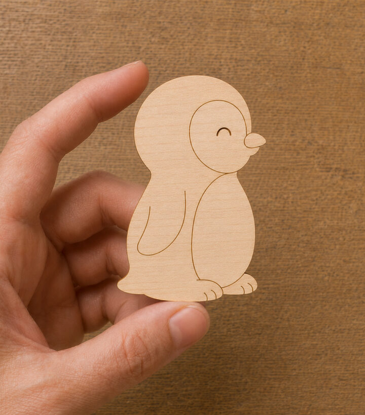 Wooden Penguin Cutout