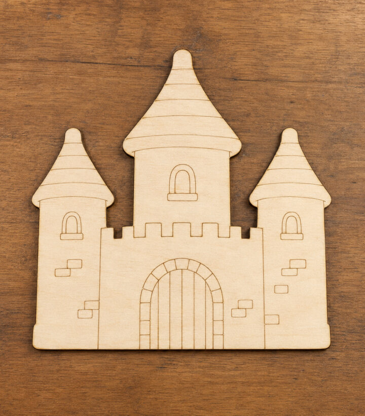 Wooden Fairy Castle Cutout