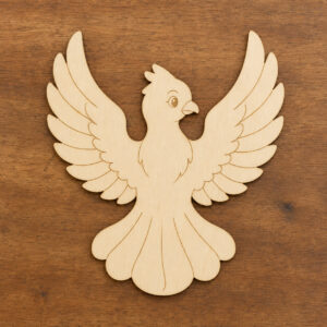 Wooden Phoenix Cutout
