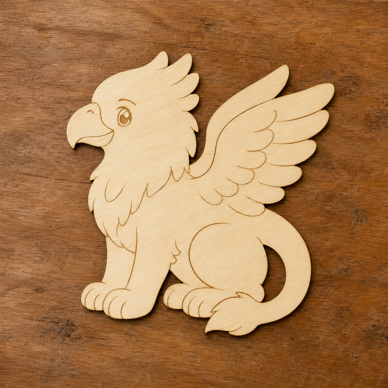 Wooden Griffin Cutout