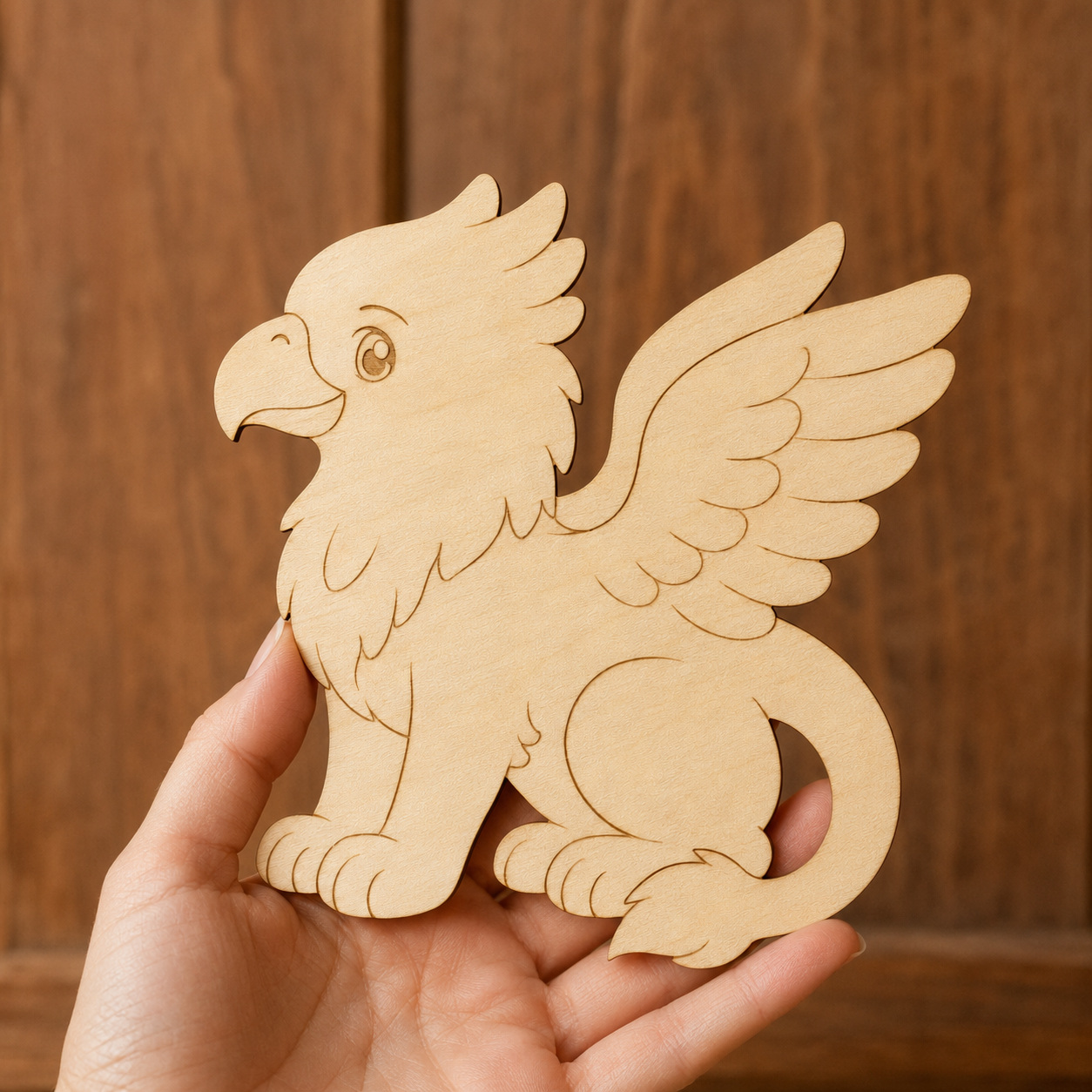 Wooden Griffin Cutout - Image 3