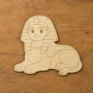 Cute Wooden Sphinx Cutout