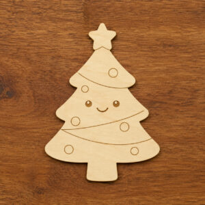 Cute Wooden Christmas Tree Cutout