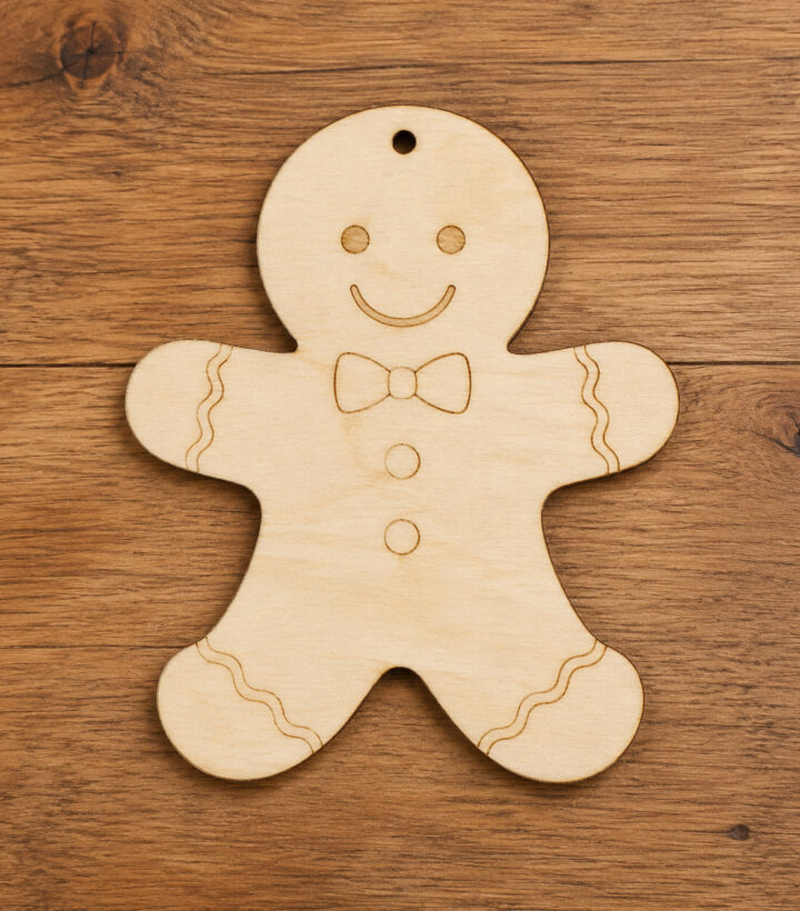 Wooden Gingerbread Man Cutout