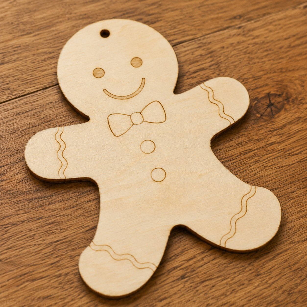 Wooden Gingerbread Man Cutout - Image 2