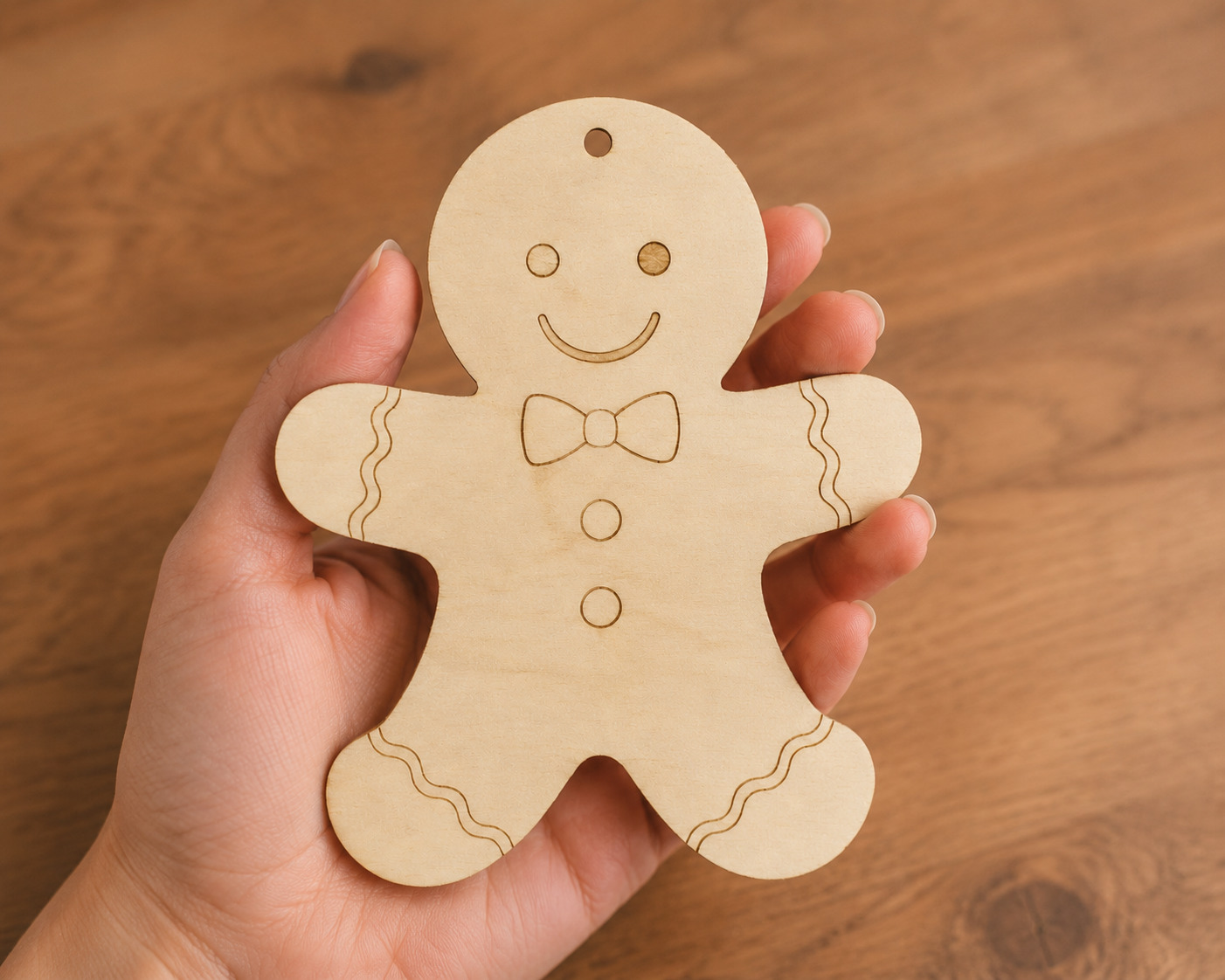 Wooden Gingerbread Man Cutout - Image 3