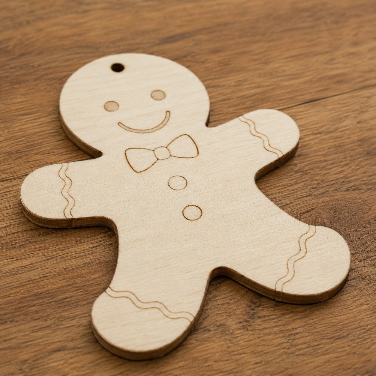 Wooden Gingerbread Man Cutout - Image 4