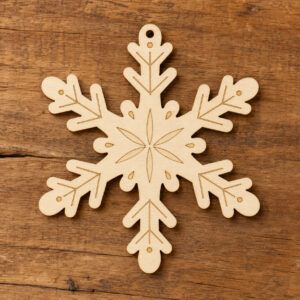 Wooden Snowflake Cutout