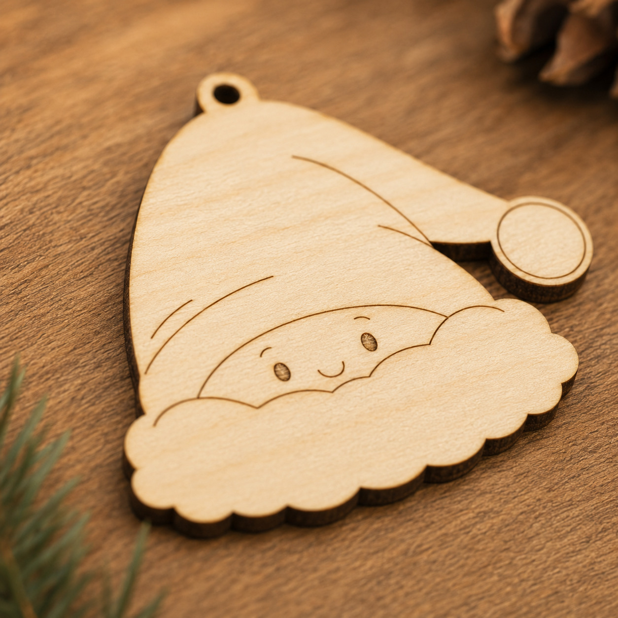 Wooden Santa Hat Cutout - Image 4
