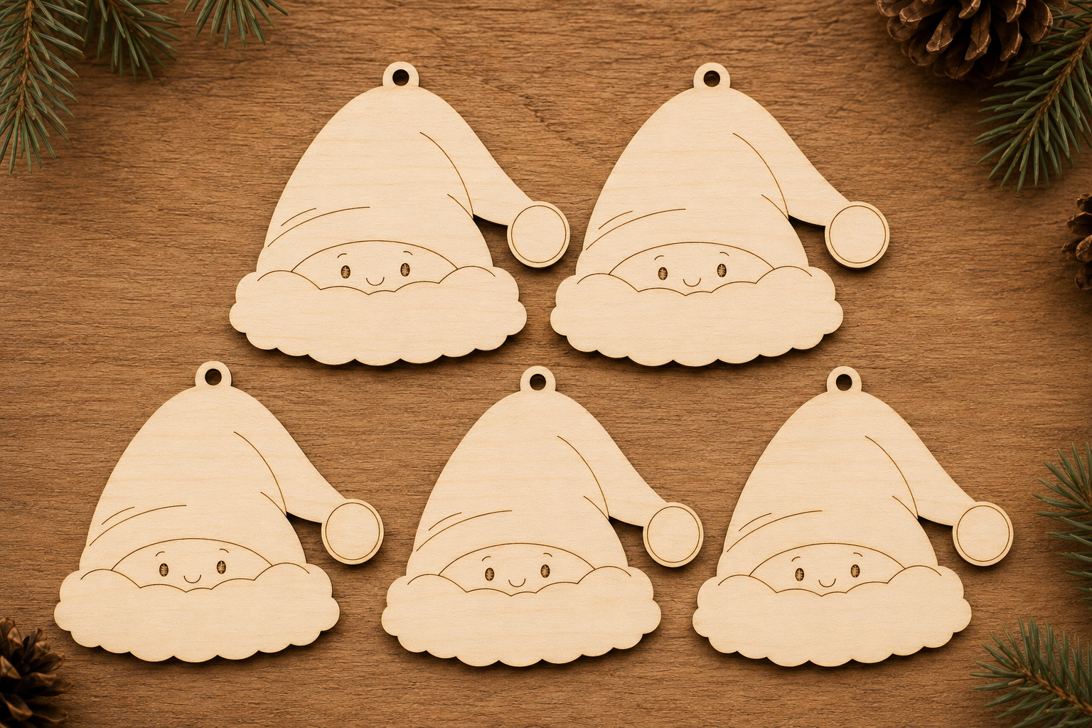 Wooden Santa Hat Cutout - Image 5