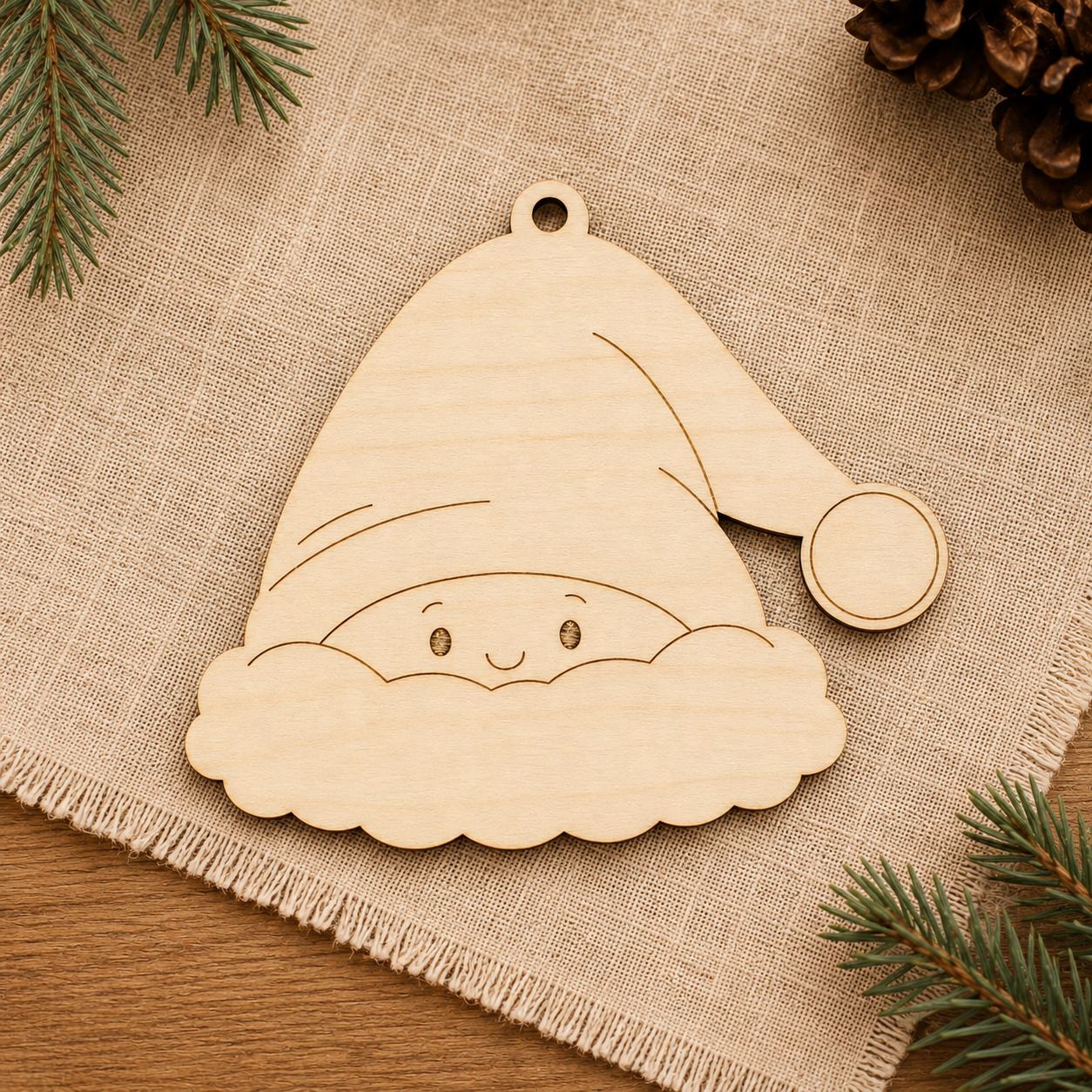 Wooden Santa Hat Cutout - Image 6