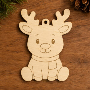 Wooden Reindeer Cutout