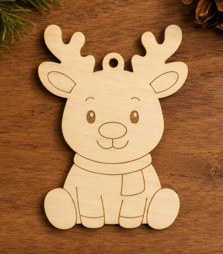 Wooden Reindeer Cutout
