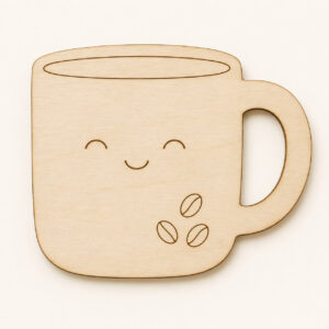 Wooden Coffee Mug Cutout