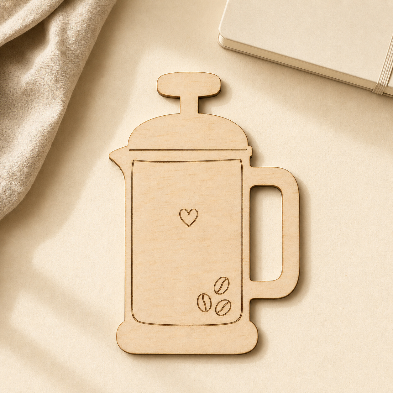 Wooden French Press Cutout - Image 7