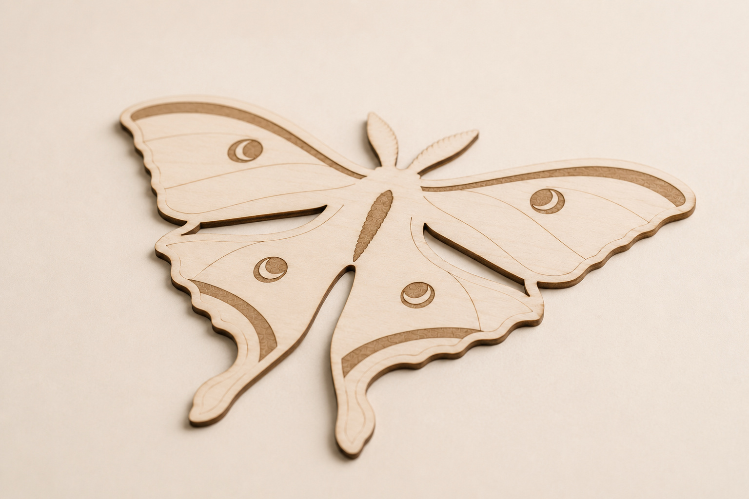 Wooden Luna Moth Cutout - Image 4