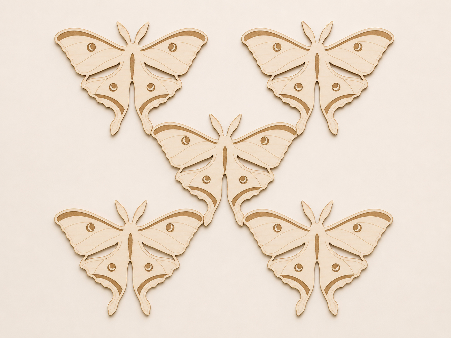 Wooden Luna Moth Cutout - Image 5
