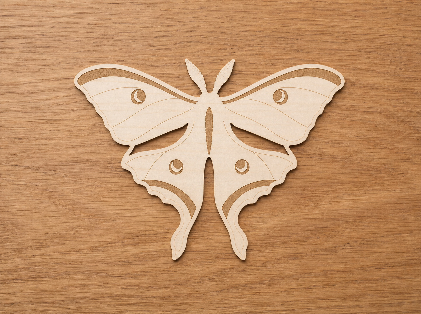 Wooden Luna Moth Cutout - Image 6