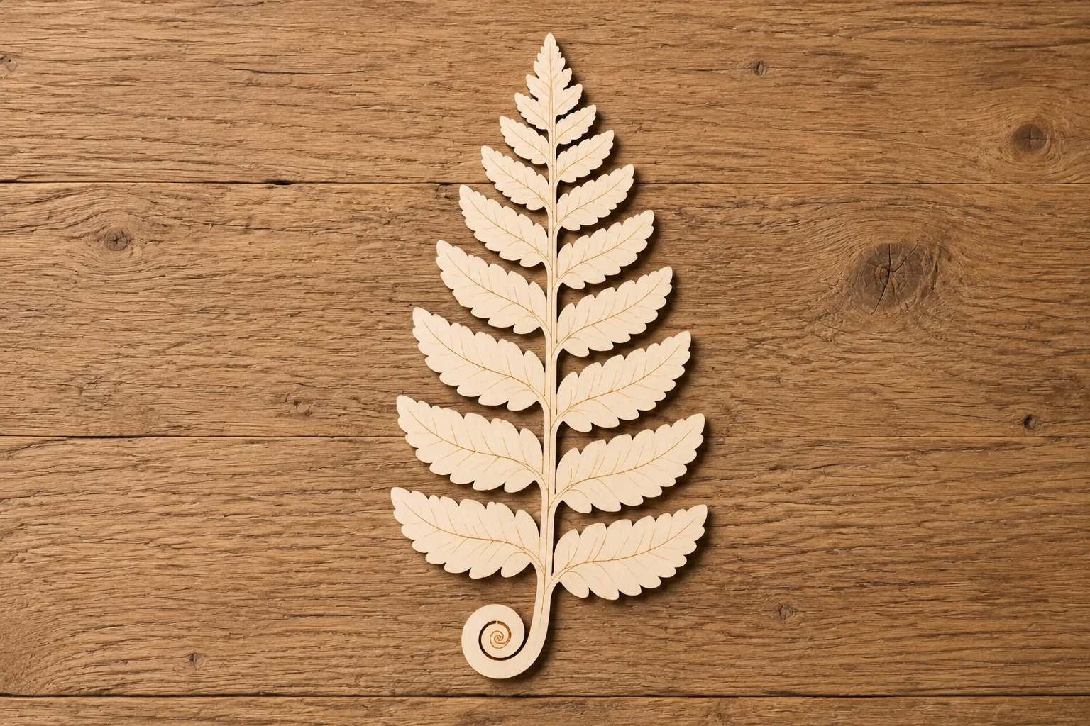 Wooden Fern Frond Cutout