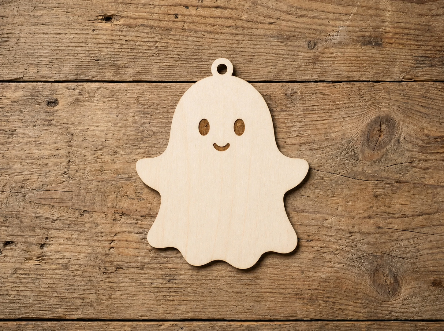 Wooden Ghost Ornament Blank