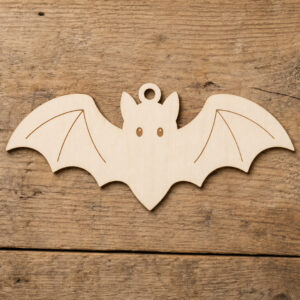 Wooden Bat Ornament Blank