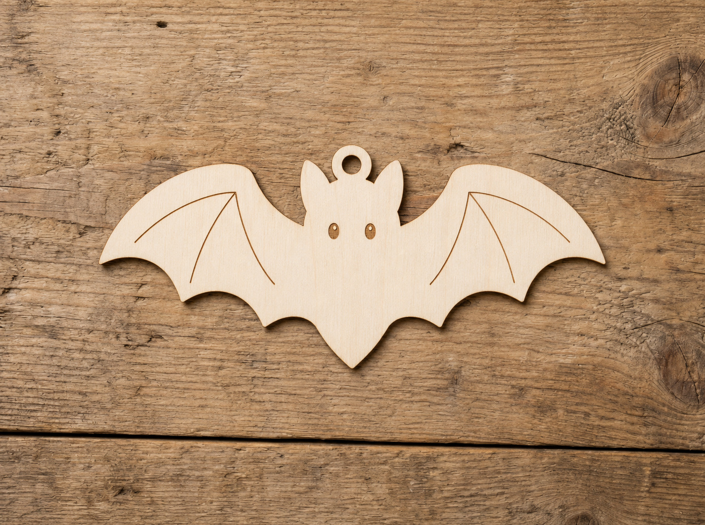 Wooden Bat Ornament Blank
