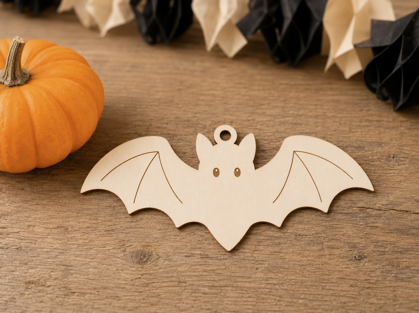 Wooden Bat Ornament Blank - Image 7