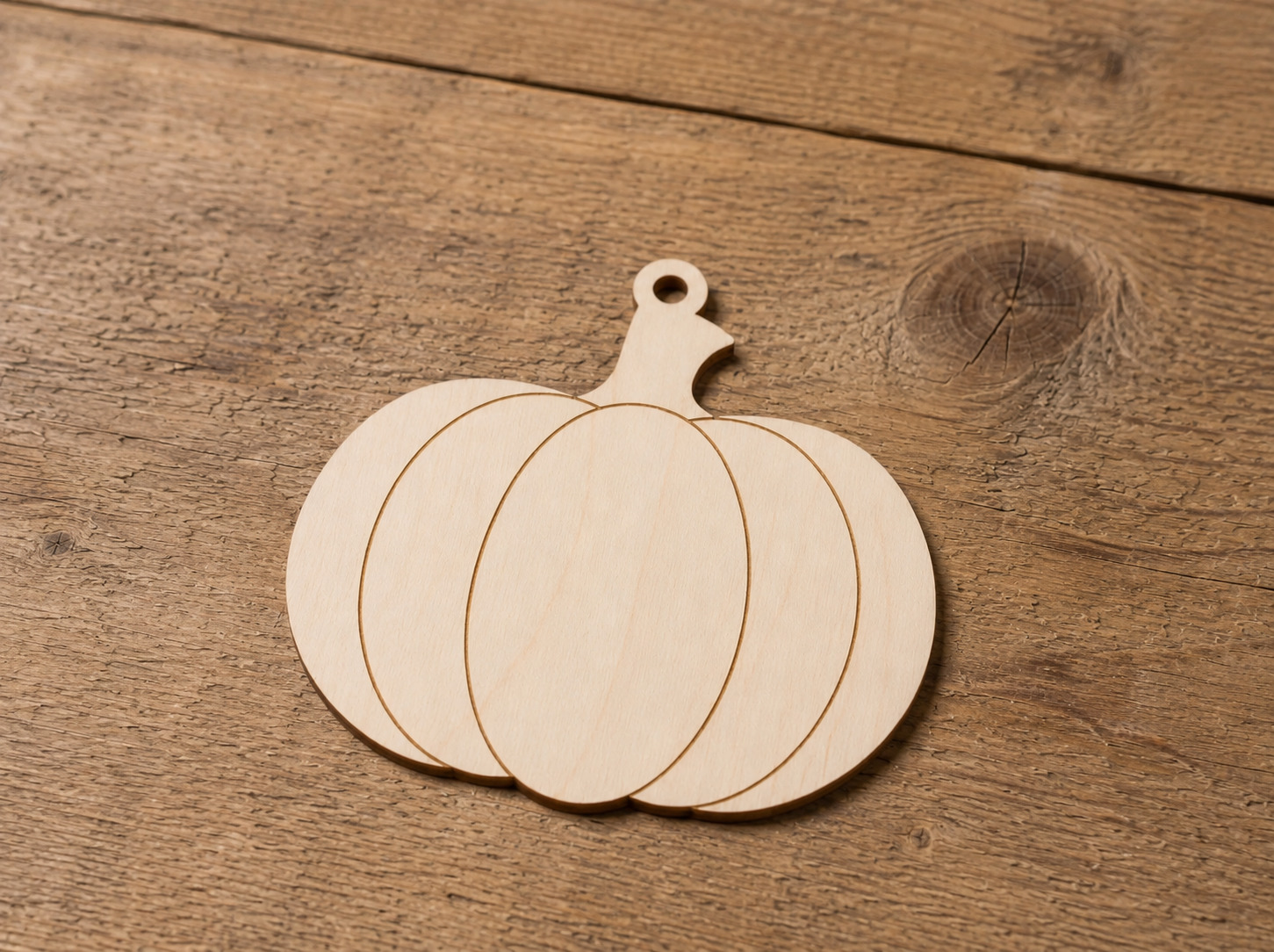 Wooden Pumpkin Ornament Blank - Image 4