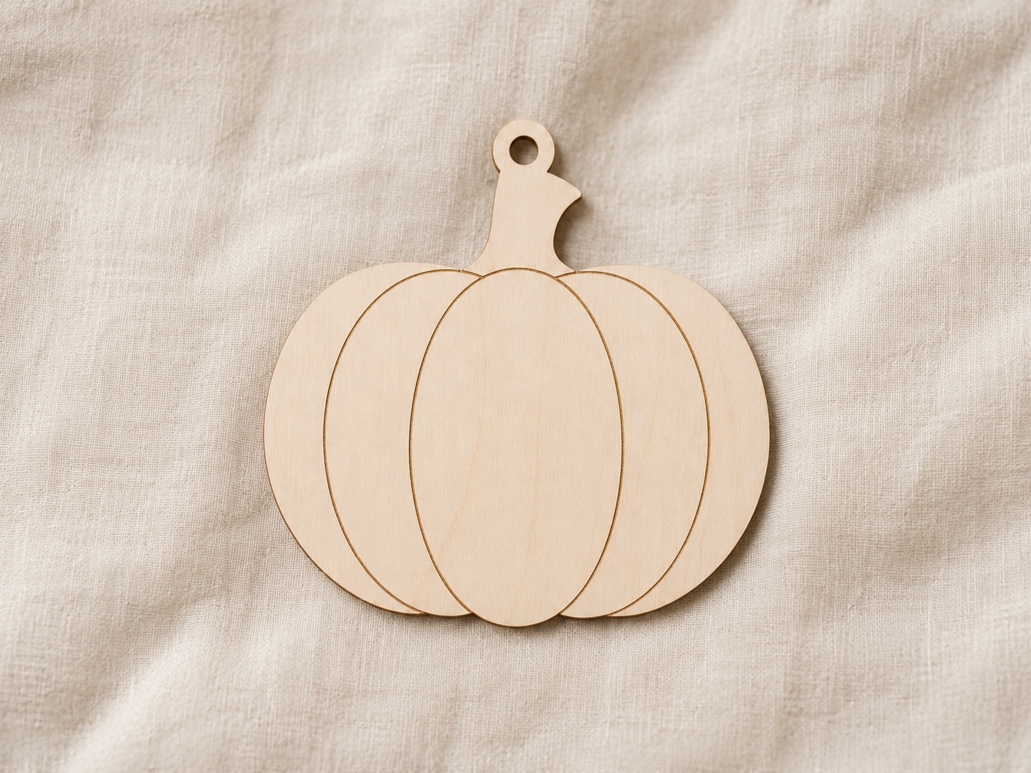 Wooden Pumpkin Ornament Blank - Image 6