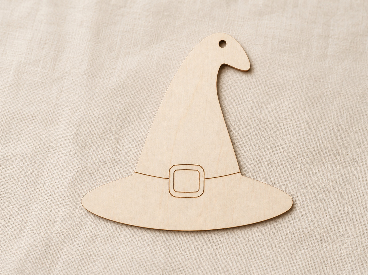 Wooden Witch Hat Ornament Blank - Image 6