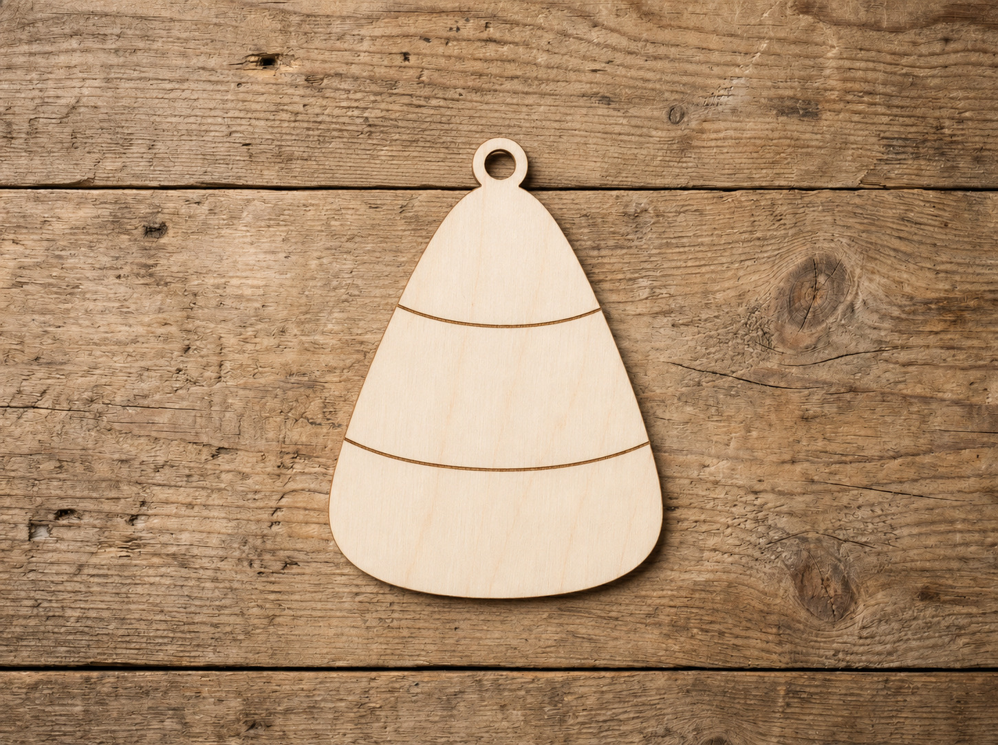 Wooden Candy Corn Ornament Blank