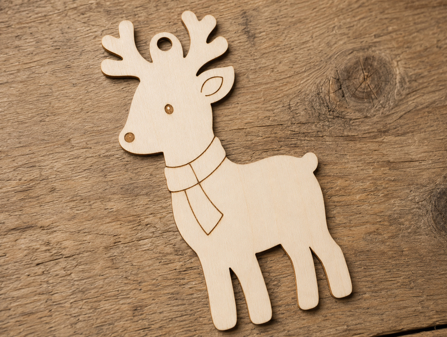 Wooden Christmas Tree Ornament Blank - Image 5