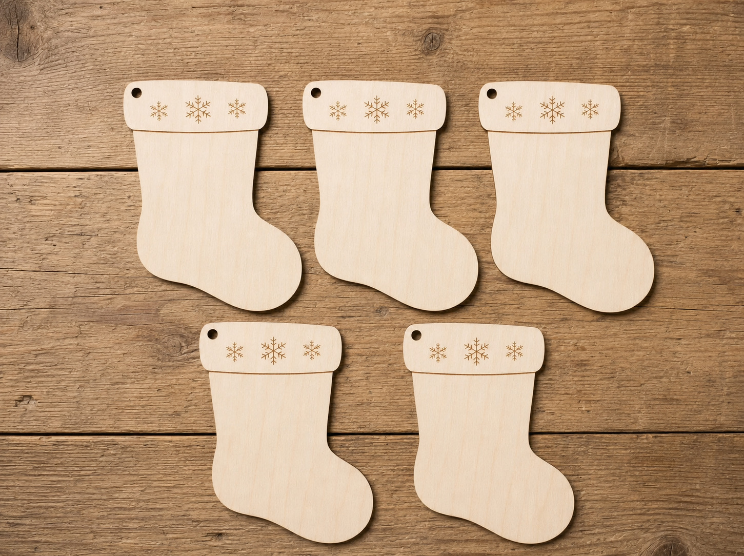 Wooden Christmas Tree Ornament Blank - Image 7
