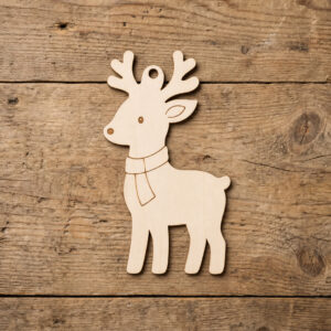 Wooden Reindeer Ornament Blank