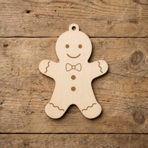 Wooden Gingerbread Ornament Blank