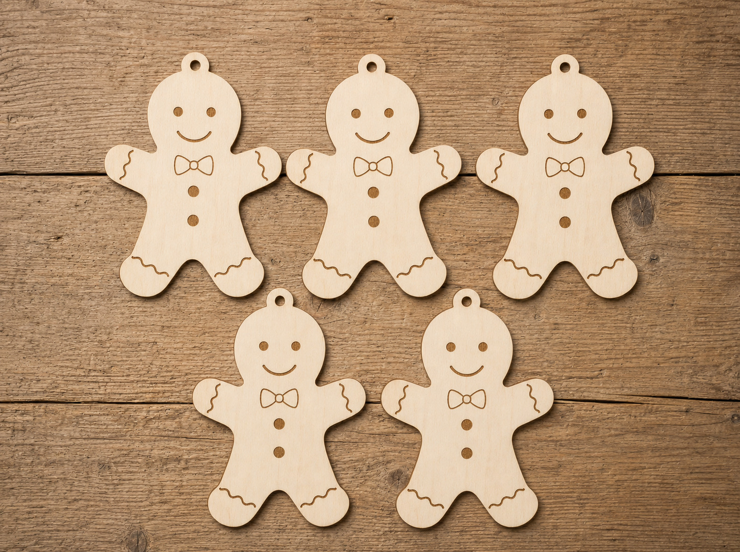 Wooden Snowflake Ornament Blank - Image 2