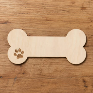 Wooden Dog Bone Cutout