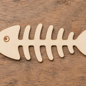 Wooden Fish Bone Cutout