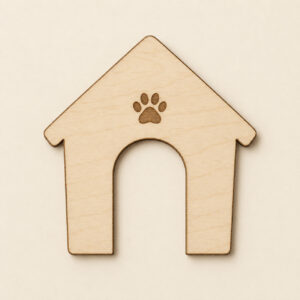 Wooden Dog House Cutout