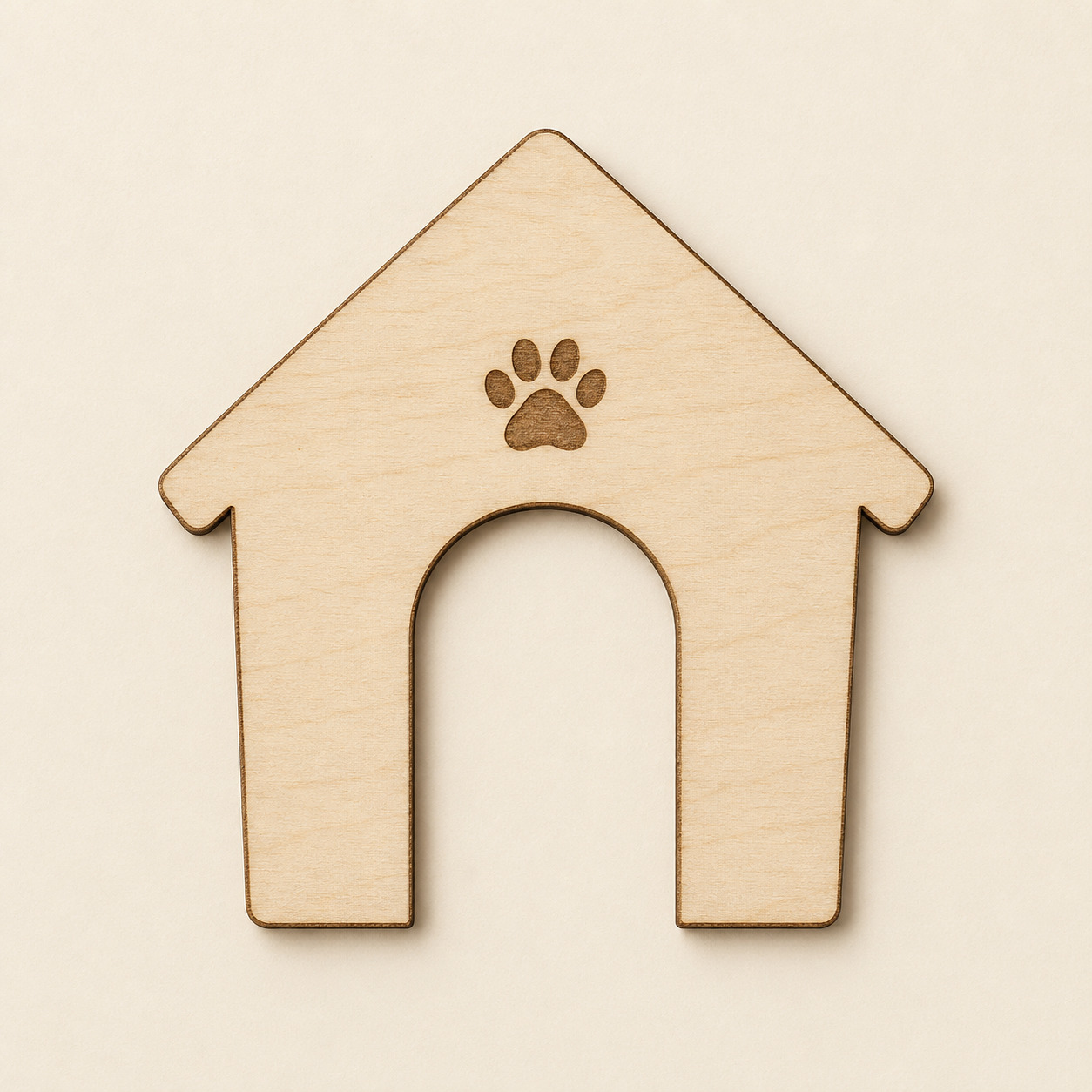 Wooden Dog House Cutout