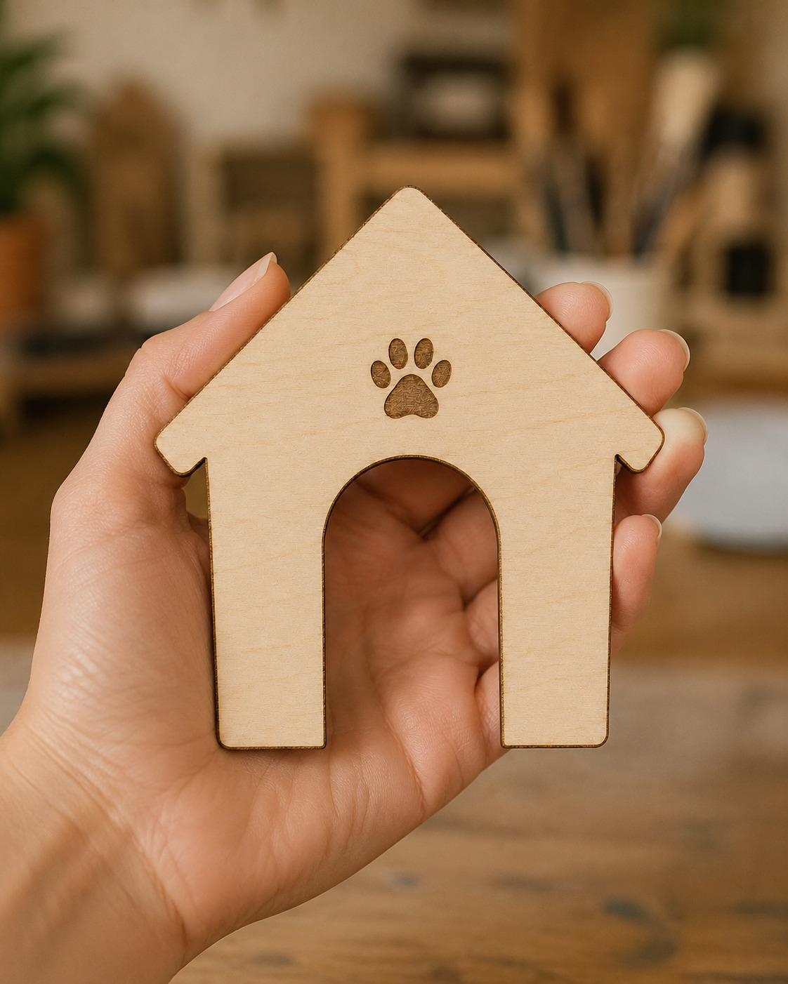 Wooden Dog House Cutout - Image 3