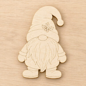 Wooden Christmas Gnome Cutout